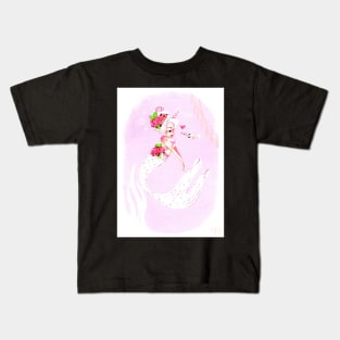 Mermaid Unicorn with a Narwhal Friend Kids T-Shirt